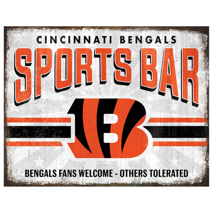 NFL Sports Bar Metal Sign