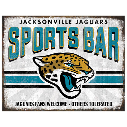 NFL Sports Bar Metal Sign