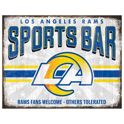 NFL Sports Bar Metal Sign