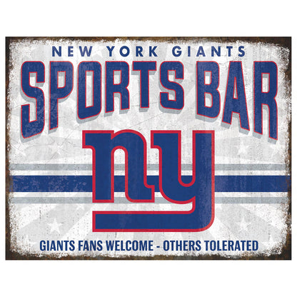 NFL Sports Bar Metal Sign