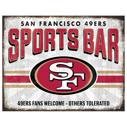 NFL Sports Bar Metal Sign