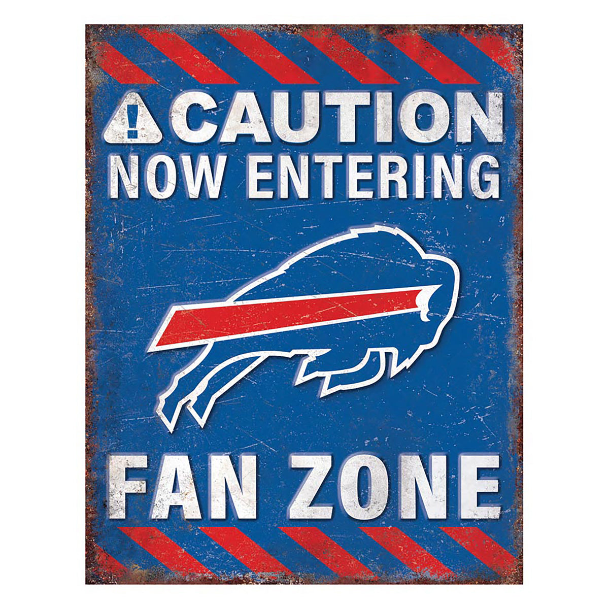 NFL Fan Zone Metal Sign