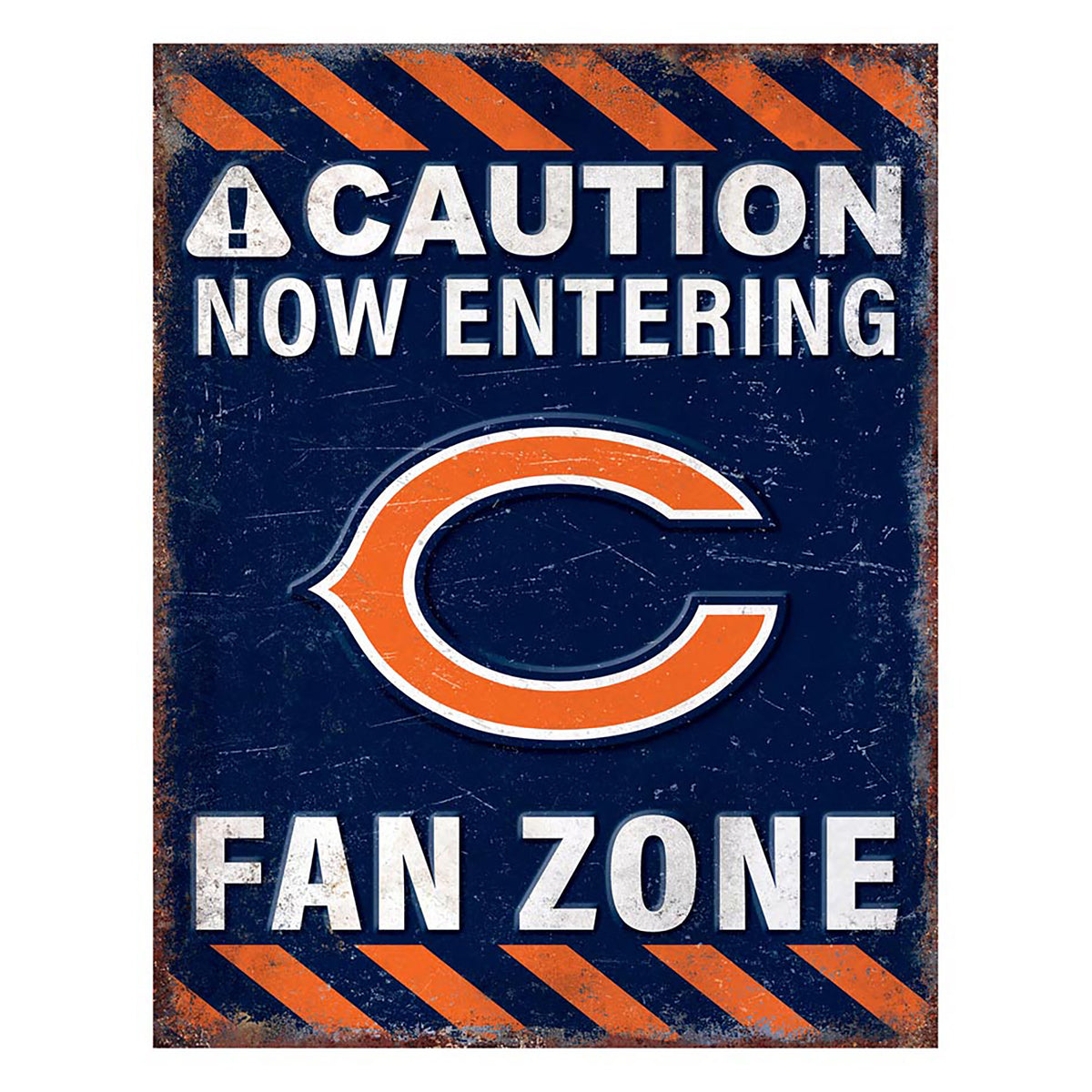 NFL Fan Zone Metal Sign