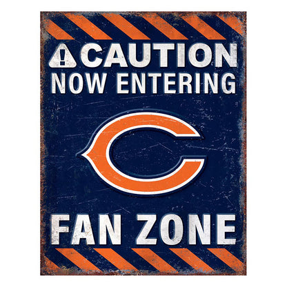 NFL Fan Zone Metal Sign