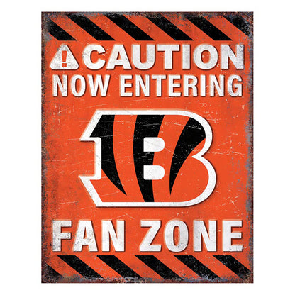 NFL Fan Zone Metal Sign