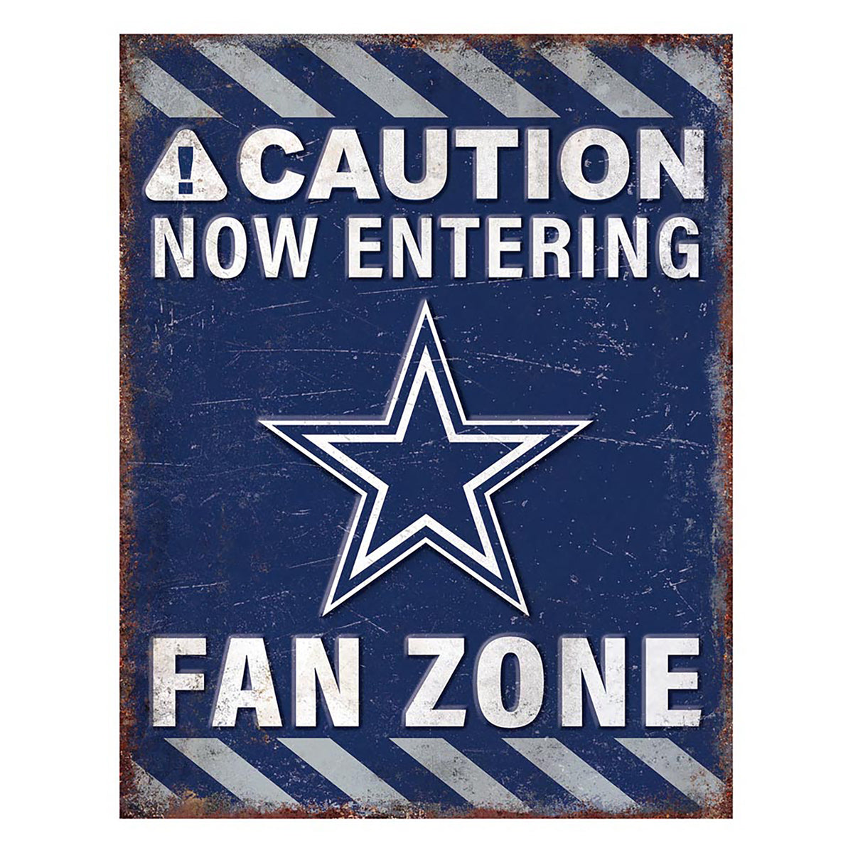 NFL Fan Zone Metal Sign