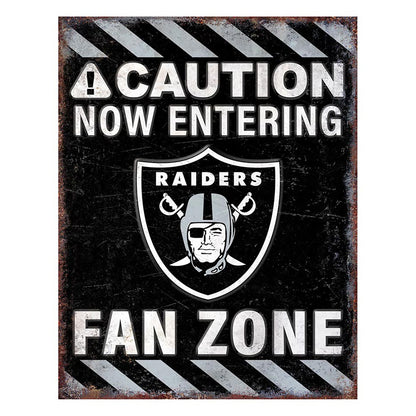 NFL Fan Zone Metal Sign
