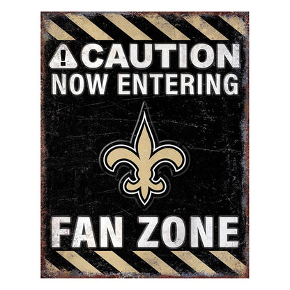 NFL Fan Zone Metal Sign