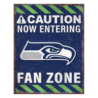 NFL Fan Zone Metal Sign