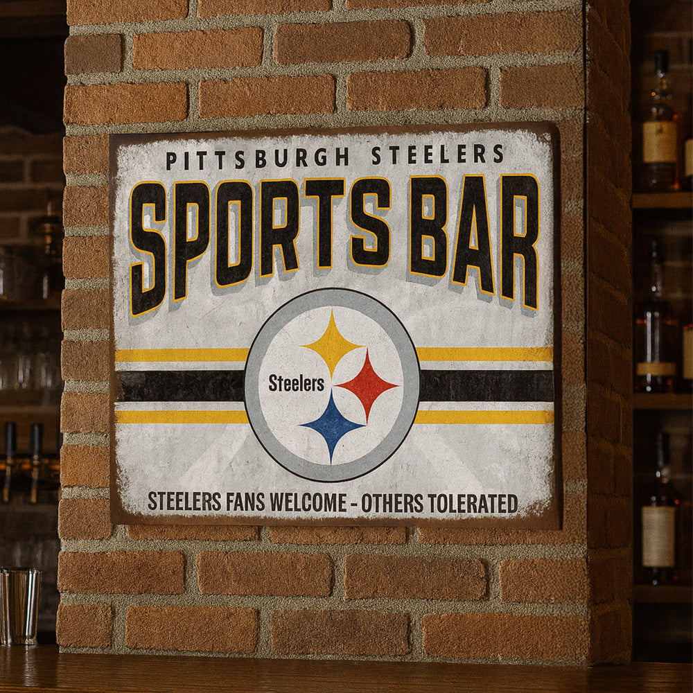 NFL Sports Bar Metal Sign