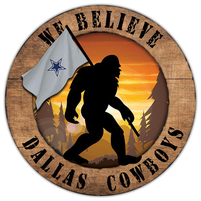 NFL We Believe Bigfoot Sign