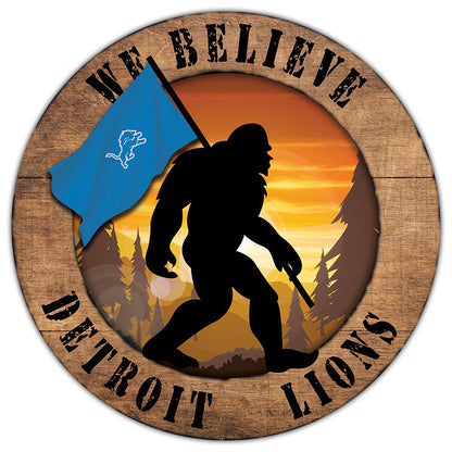 NFL We Believe Bigfoot Sign