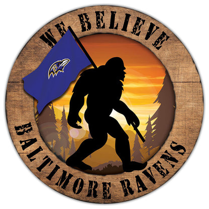 NFL We Believe Bigfoot Sign