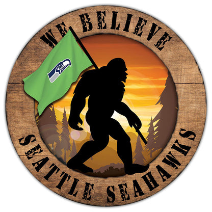 NFL We Believe Bigfoot Sign