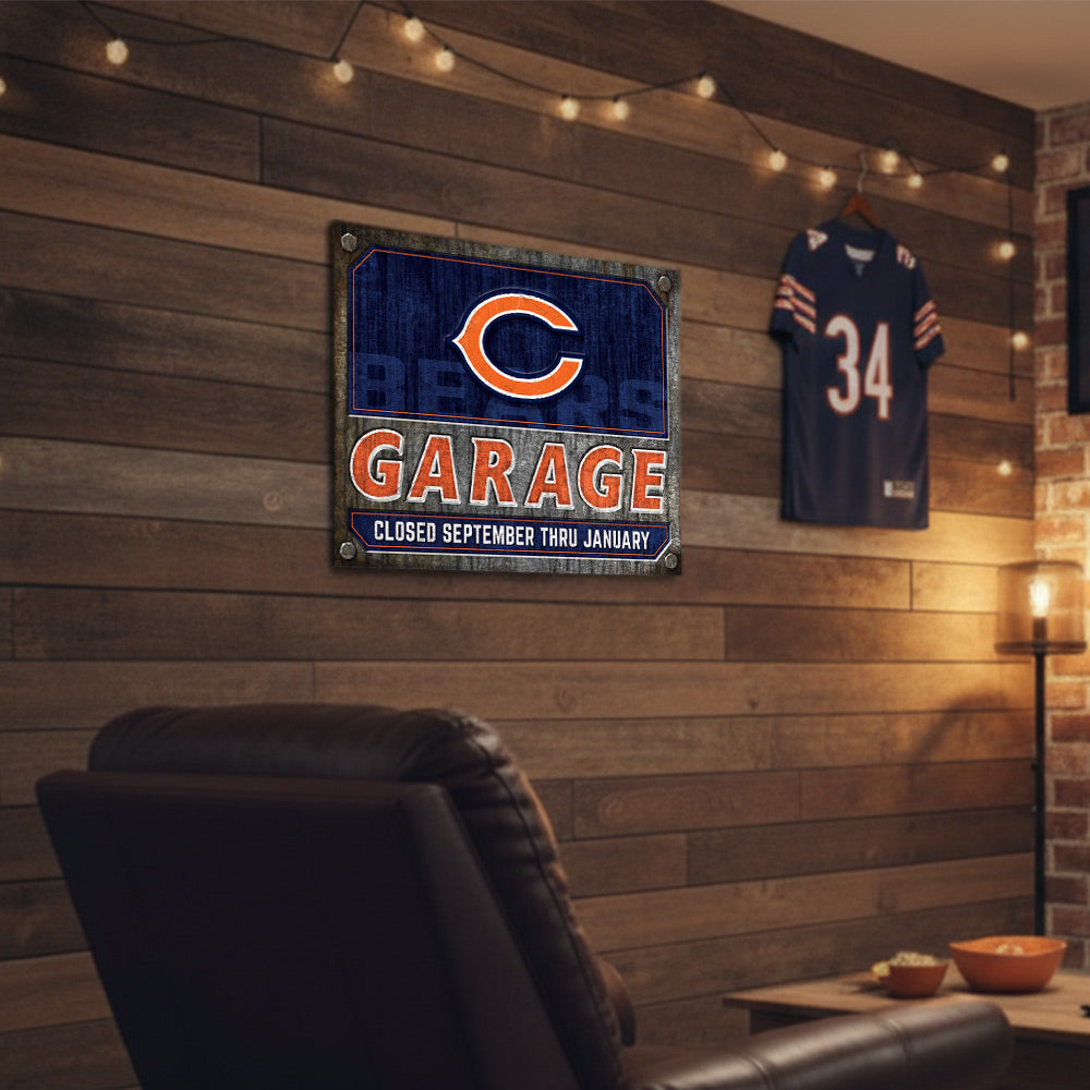 NFL Garage Metal Sign