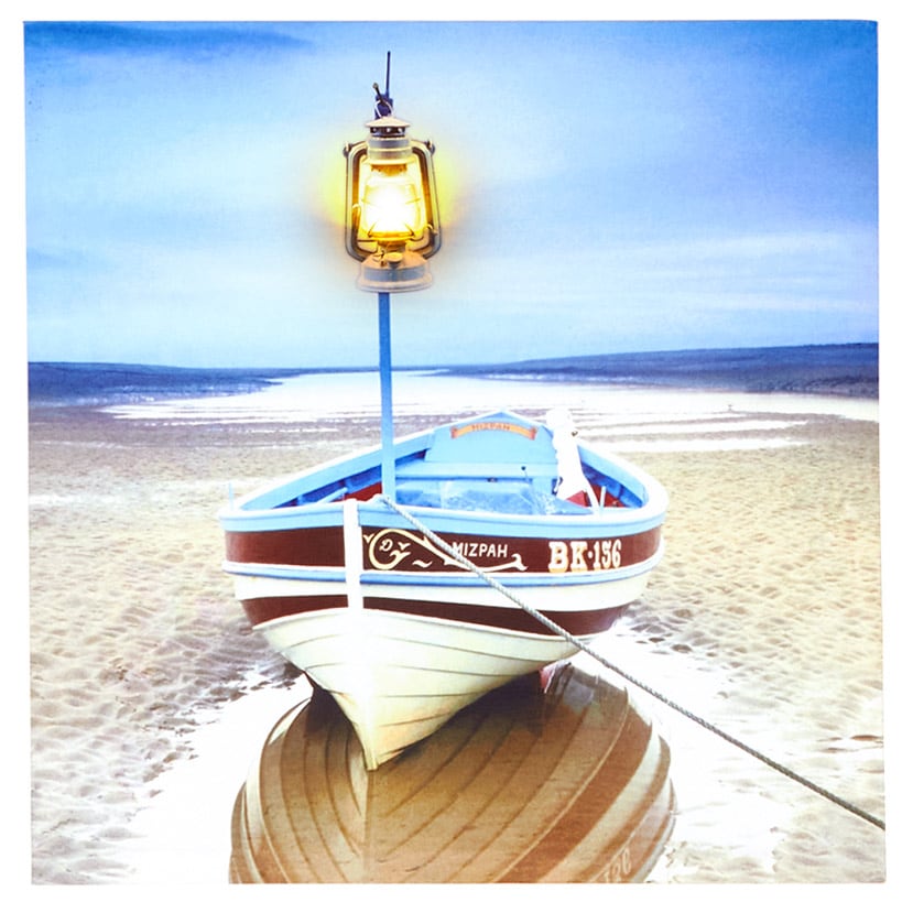 Coastal Lighted Canvas Wall Art - Buoys, Candle, or Coastal