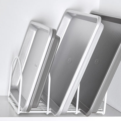 Space Saving Cutting Board or Bakeware Metal Organizer Storage