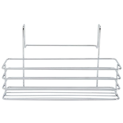Metal Cabinet Door Organizer Rack with Towel Bar - Kitchen or Bathroom