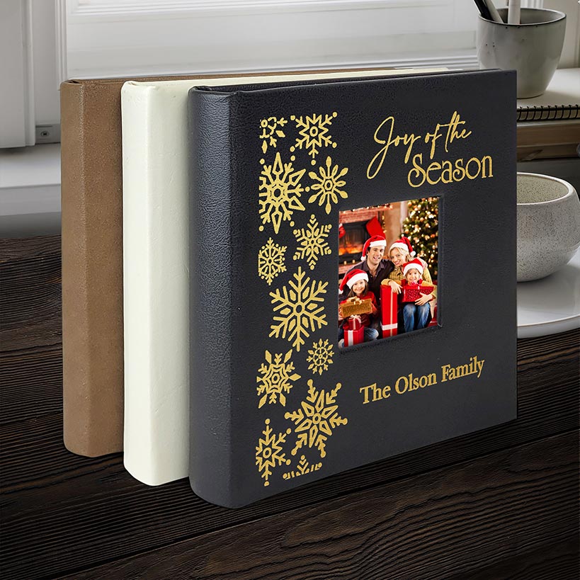 Personalized Christmas Snowflakes Photo Album