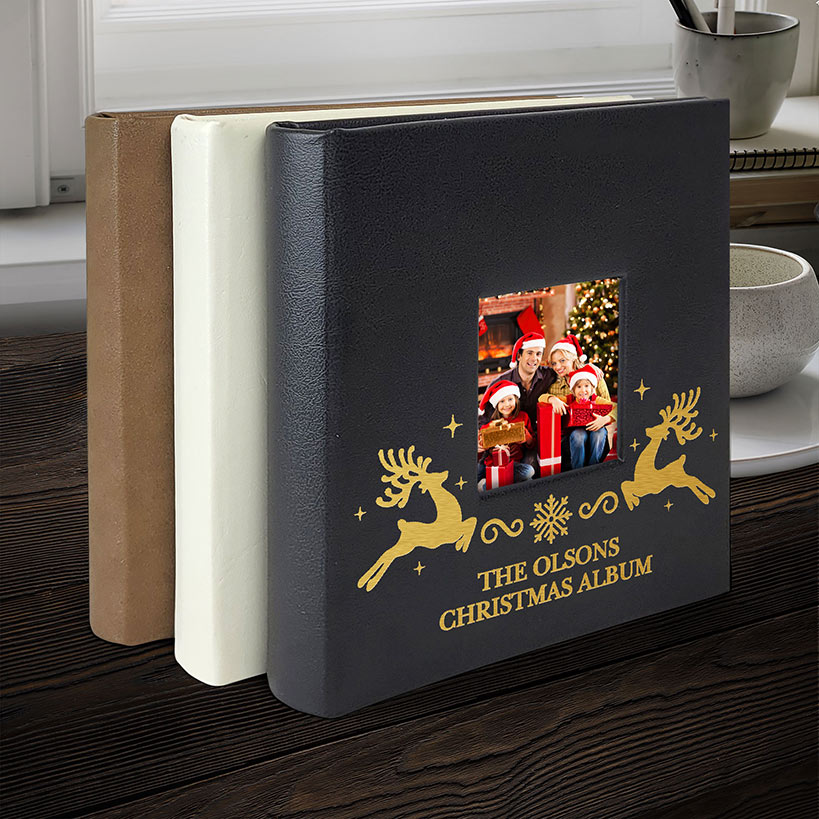 Personalized Christmas Reindeer Photo Album