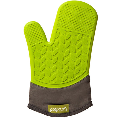 Heat-Resistant Silicone Oven Mitt with Extended Cuff