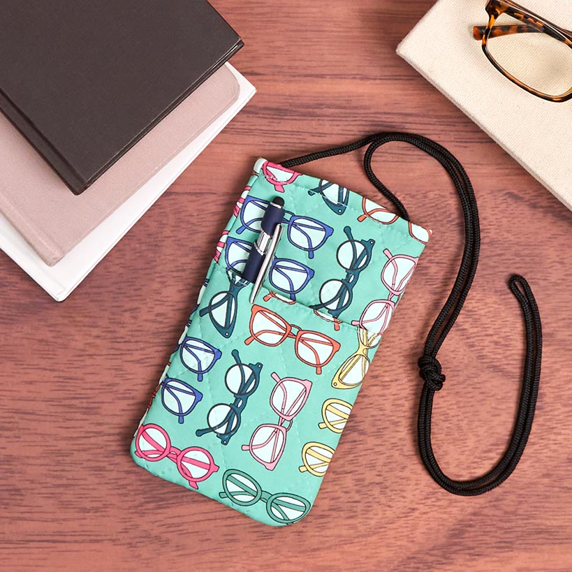Quilted Glasses Case on a String