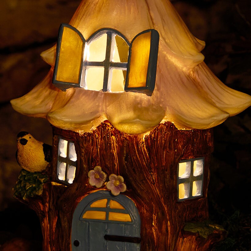 Solar Fairy Resin Outdoor Garden House