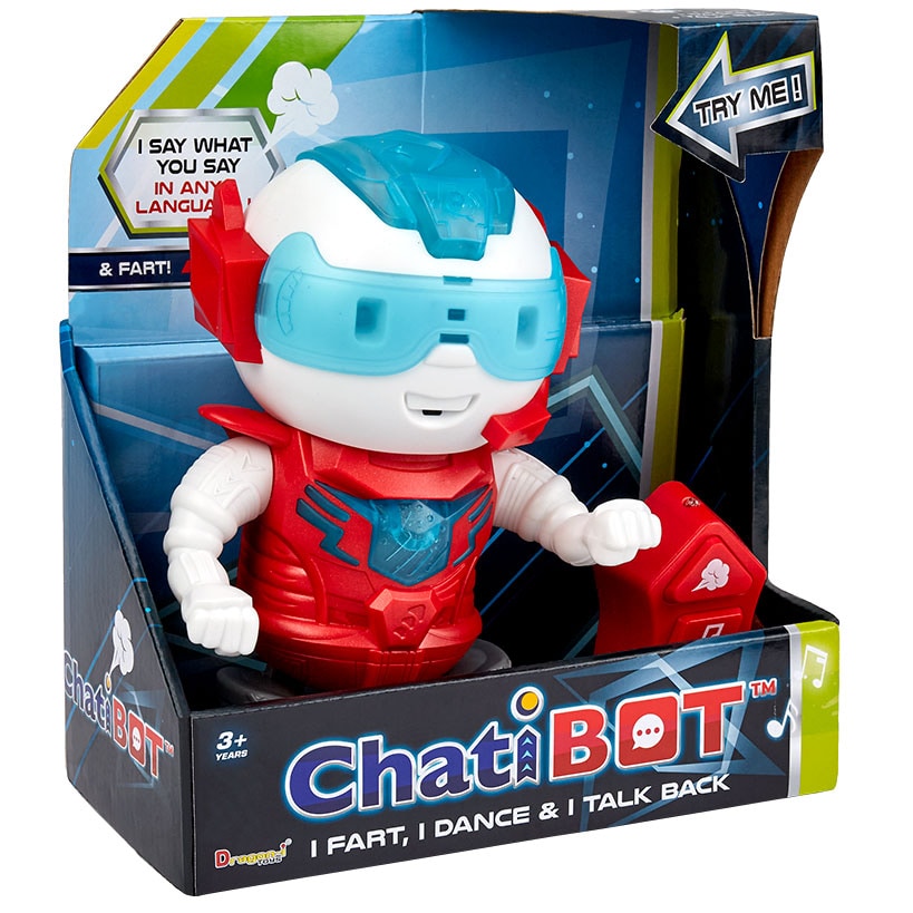 Interactive Chati-Bot with Remote Control - Robot Talks, Dances, and Farts