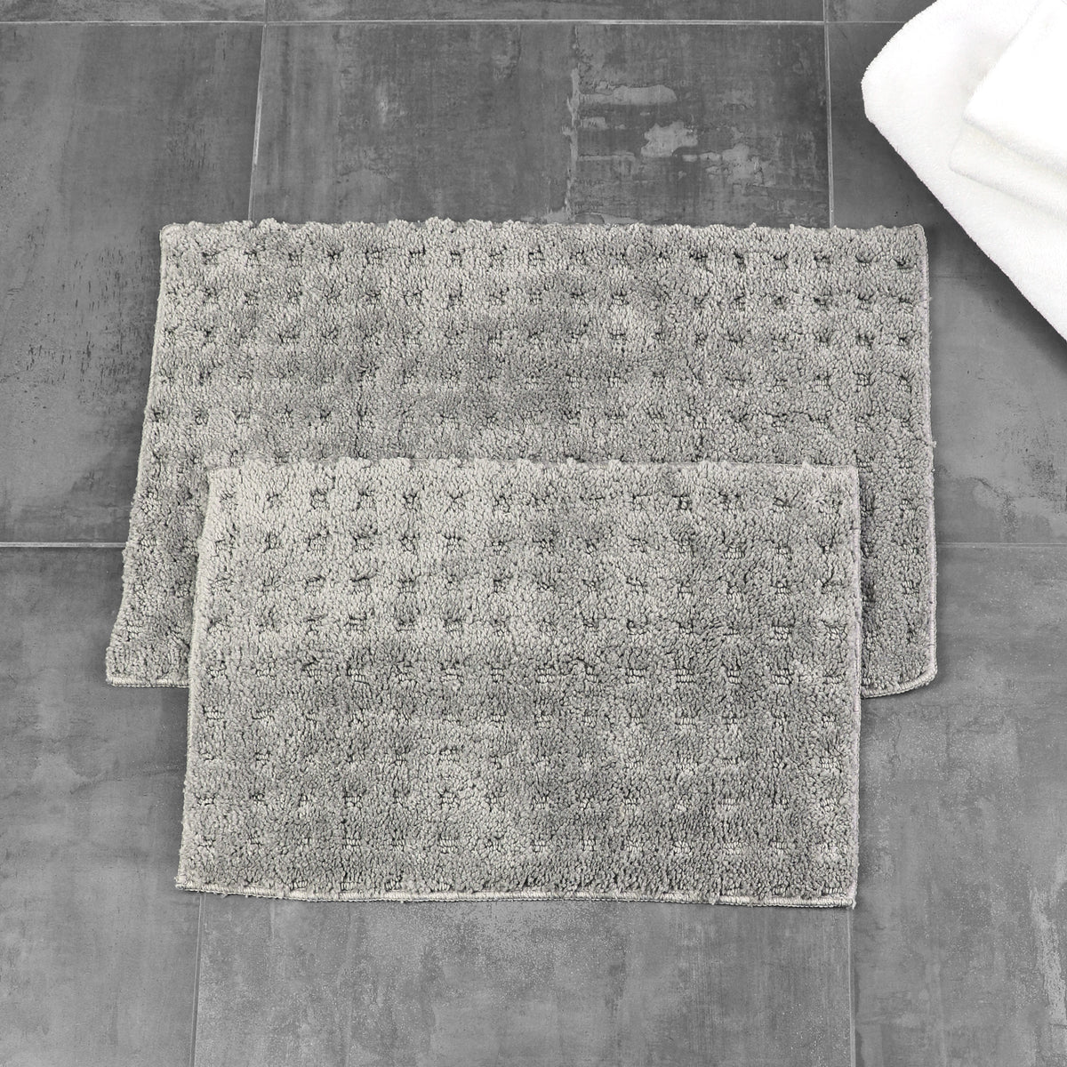 Homewear Soft Sensations Waffle Bath Set with Non-Skid Backing, 2-Pc.