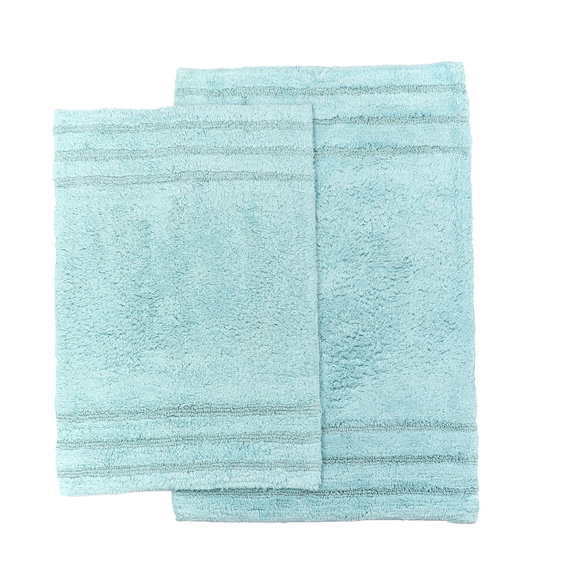 Homewear Sanibel End Border Cotton Bath Rug Set 2-Pc.