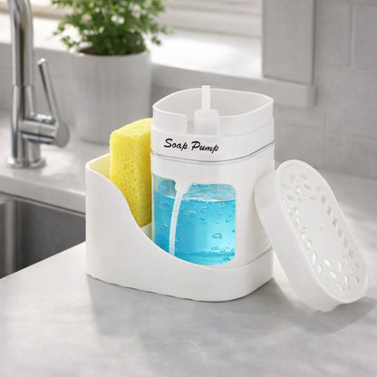 Soap Pump with Sponge and Sponge Holder