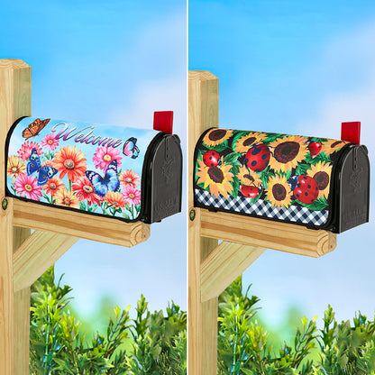 Seasonal Spring Ladybug or Butterfly Mailbox Cover