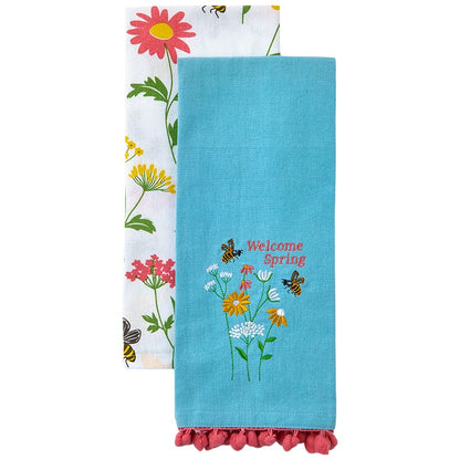Kitchen Towels Spring Garden Set of 2