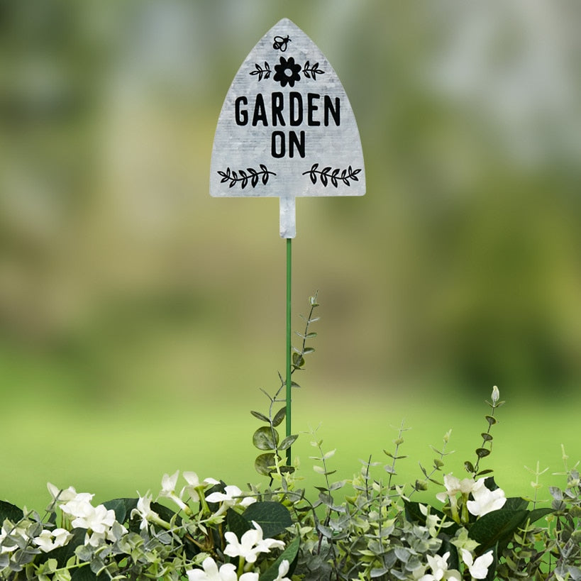 Humorous Shovel Garden Stakes - Set of 3