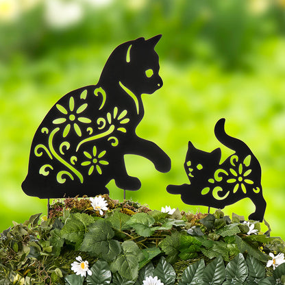 Silhouette Animal Stake Dog or Cat