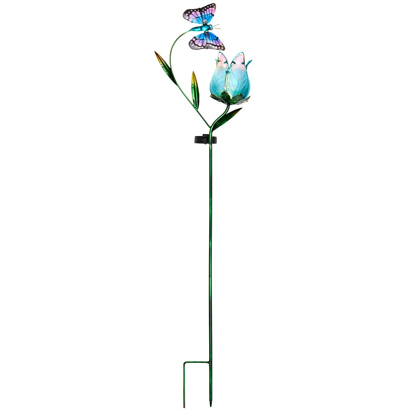 Solar Butterfly Flower Garden Stake