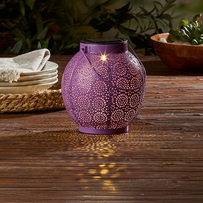 Solar Sunburst Shadow Cast Hanging Lantern