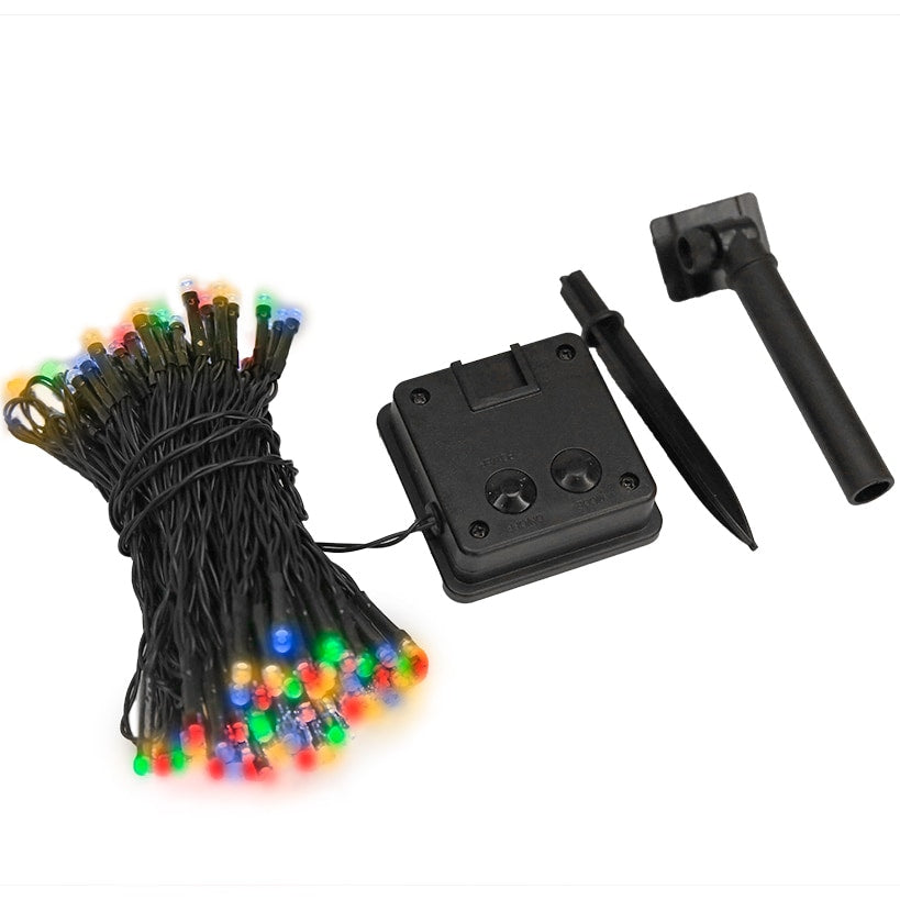 Solar Powered String Lights Outdoor Multi Color