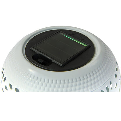 Solar Cutout Shadow Cast Round Table Lanterns