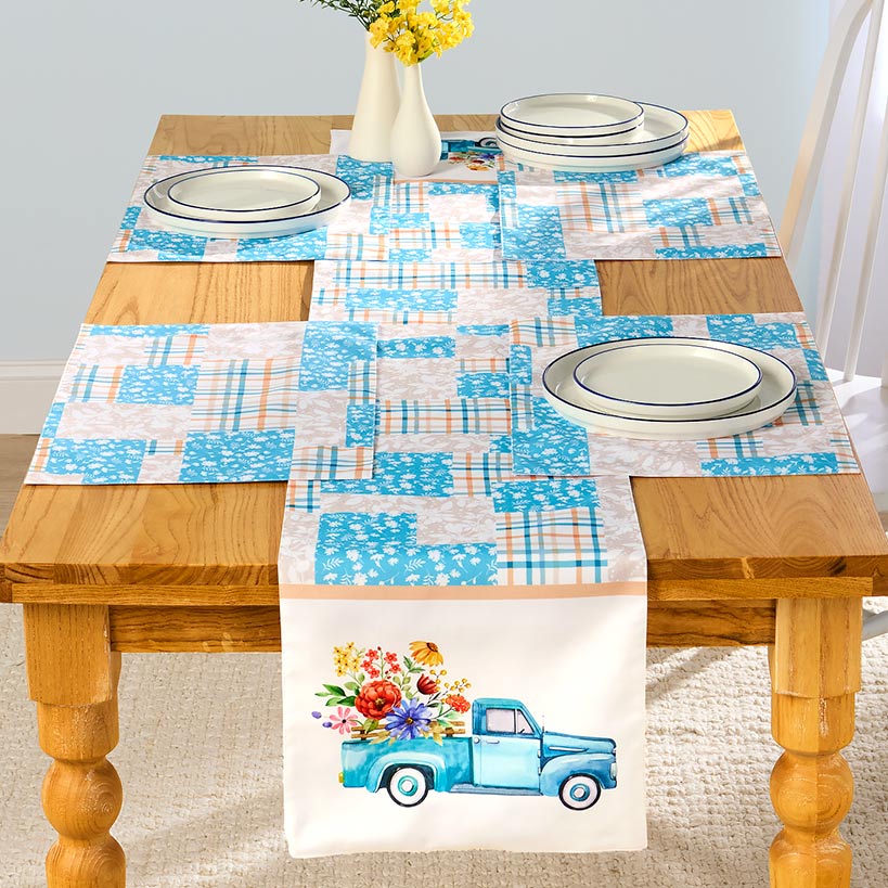 Spring Truck Table Runner
