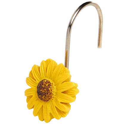Sunflowers and Gnomes Shower Curtain, Valance, or Hooks