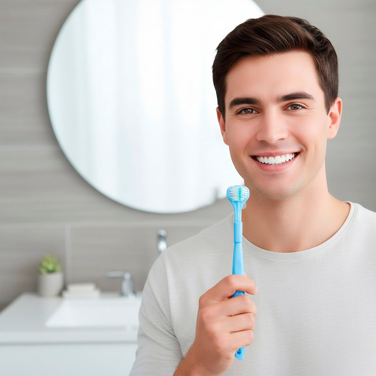Pursonic 3D Advanced Tech 360° Full Coverage Toothbrush Set (4-Pack)