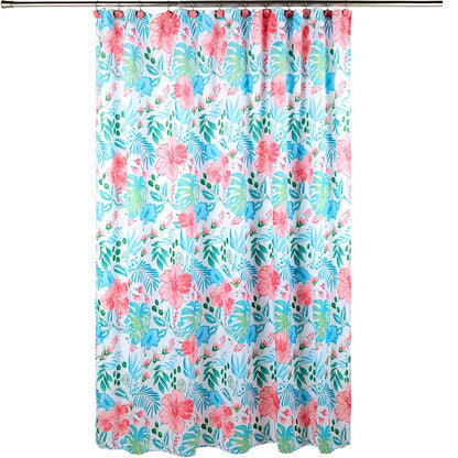 Tropical Garden Shower Curtain, Bath Rug, Hand Towels, Valance, or Hooks