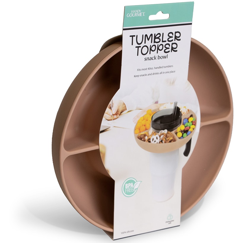Tumbler Topper Divided Snack Bowl