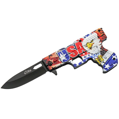 USA Eagle Gun Liner Lock Knife