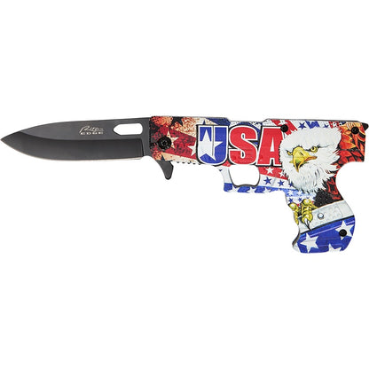USA Eagle Gun Liner Lock Knife