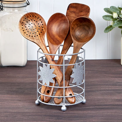 Sunflower Kitchen Décor - Dishrack, Utensil Holder, Paper Towel Holder
