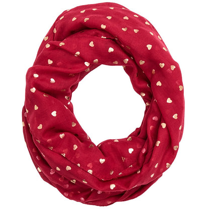 Valentine's Day Scarf Infinity Red 26"W x 35"L
