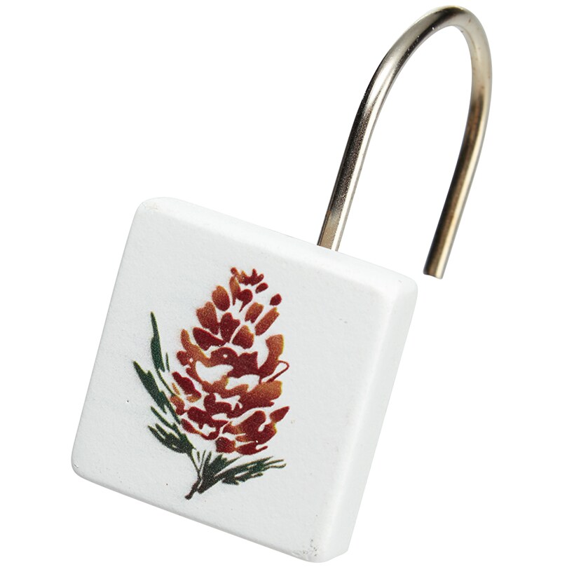 Pinecone Themed Shower Hooks Set of 12#select-item_set-of-12-shower-hooks