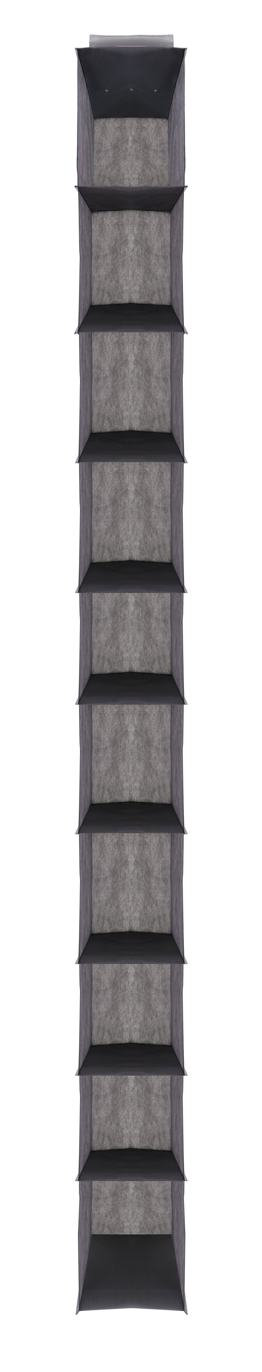 J&V TEXTILES Hanging Closet Organizer, 6-Shelf 10-Shelf Closet Hanging Storage Shelves